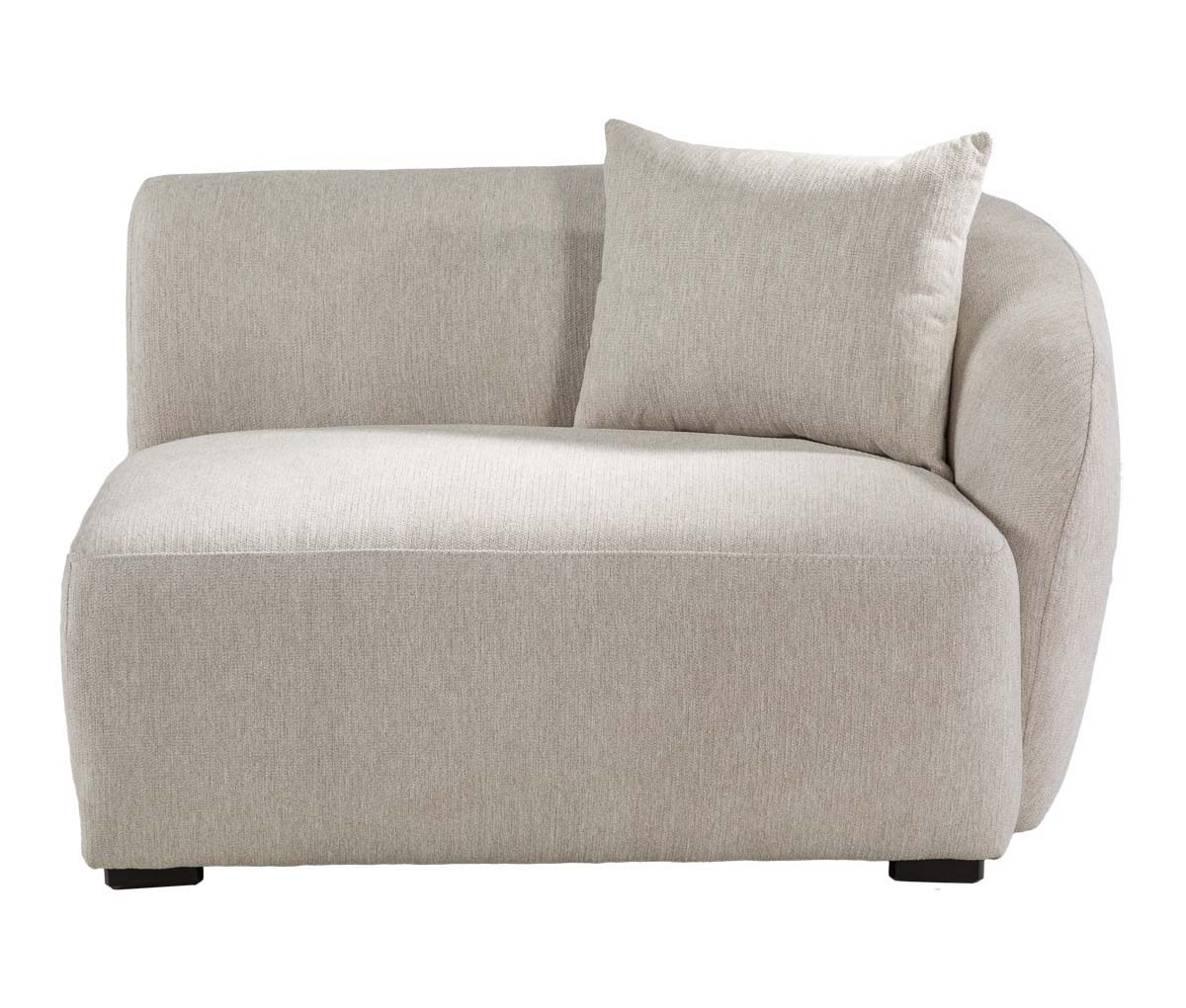 Sillón lateral derecho con brazo Kant - Hueso