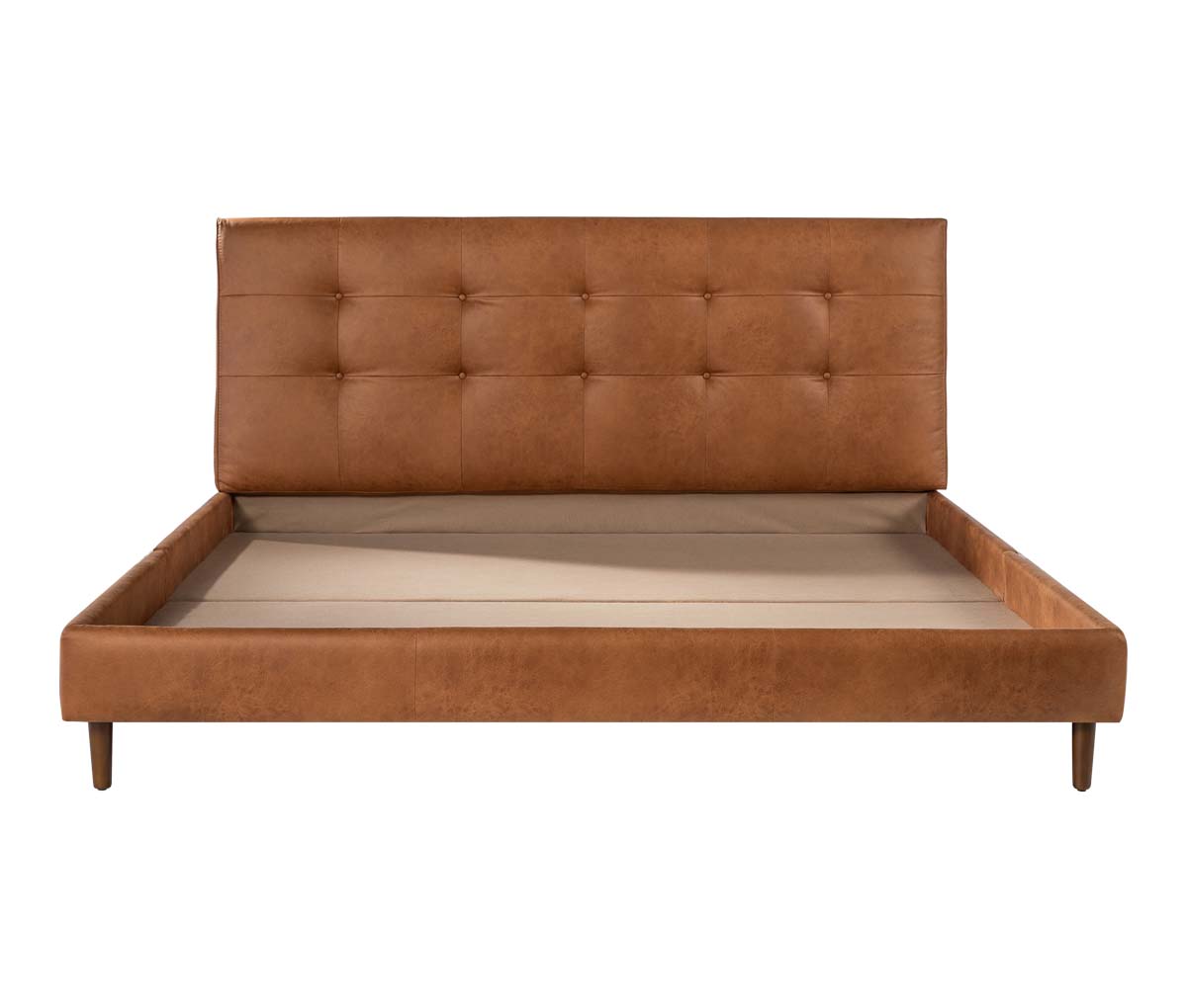 Cama king size Landero - Café