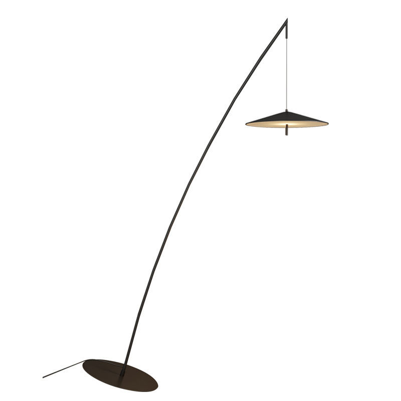Lámpara réplica de piso Steel Fisherman - Negro