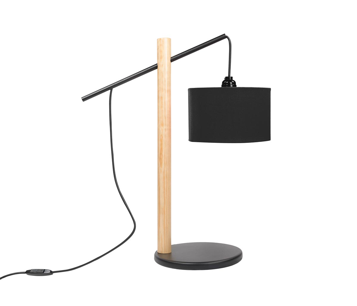 Lámpara de mesa Mapachín - Negro