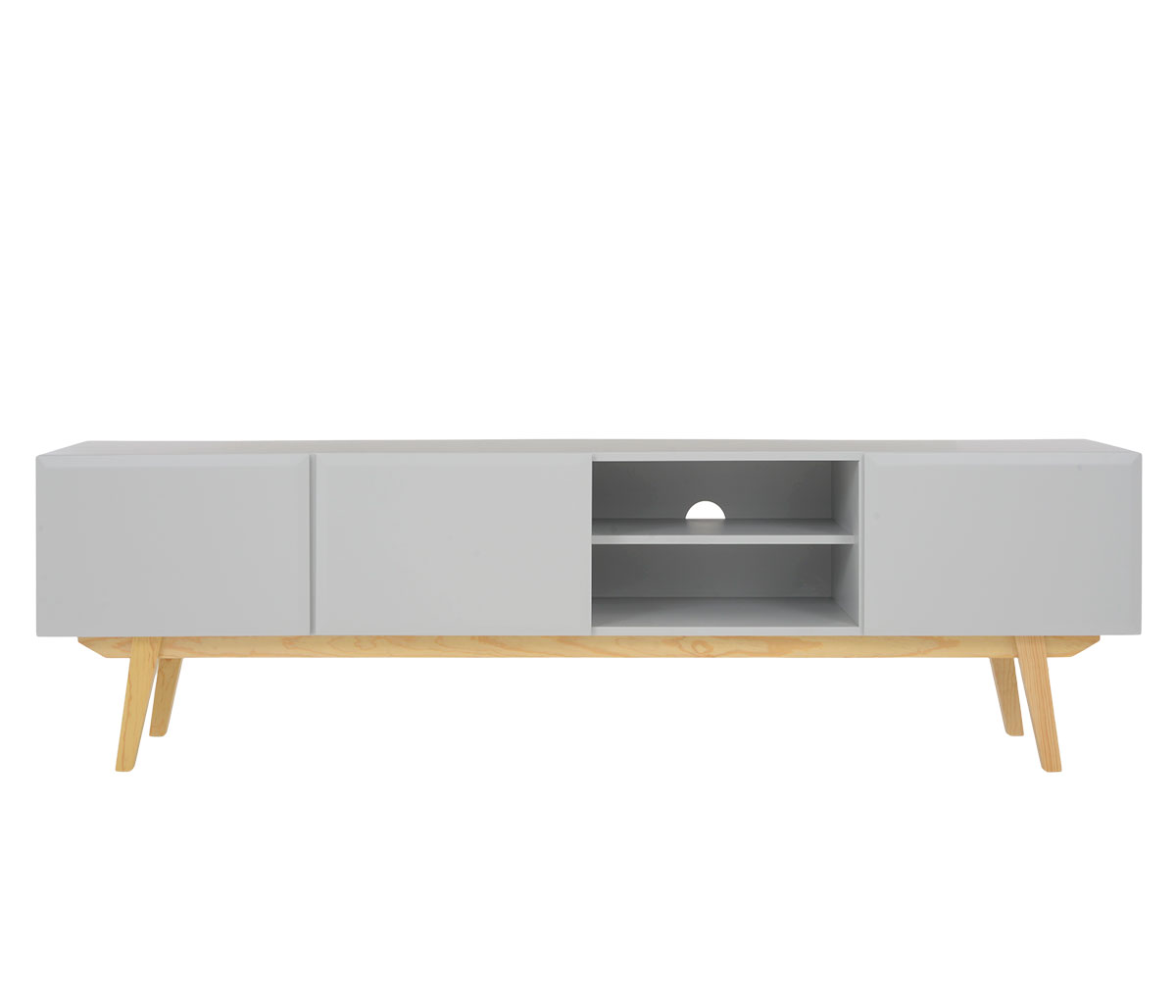 Mueble de tv Cuauhtémoc 200 cm - Gris claro