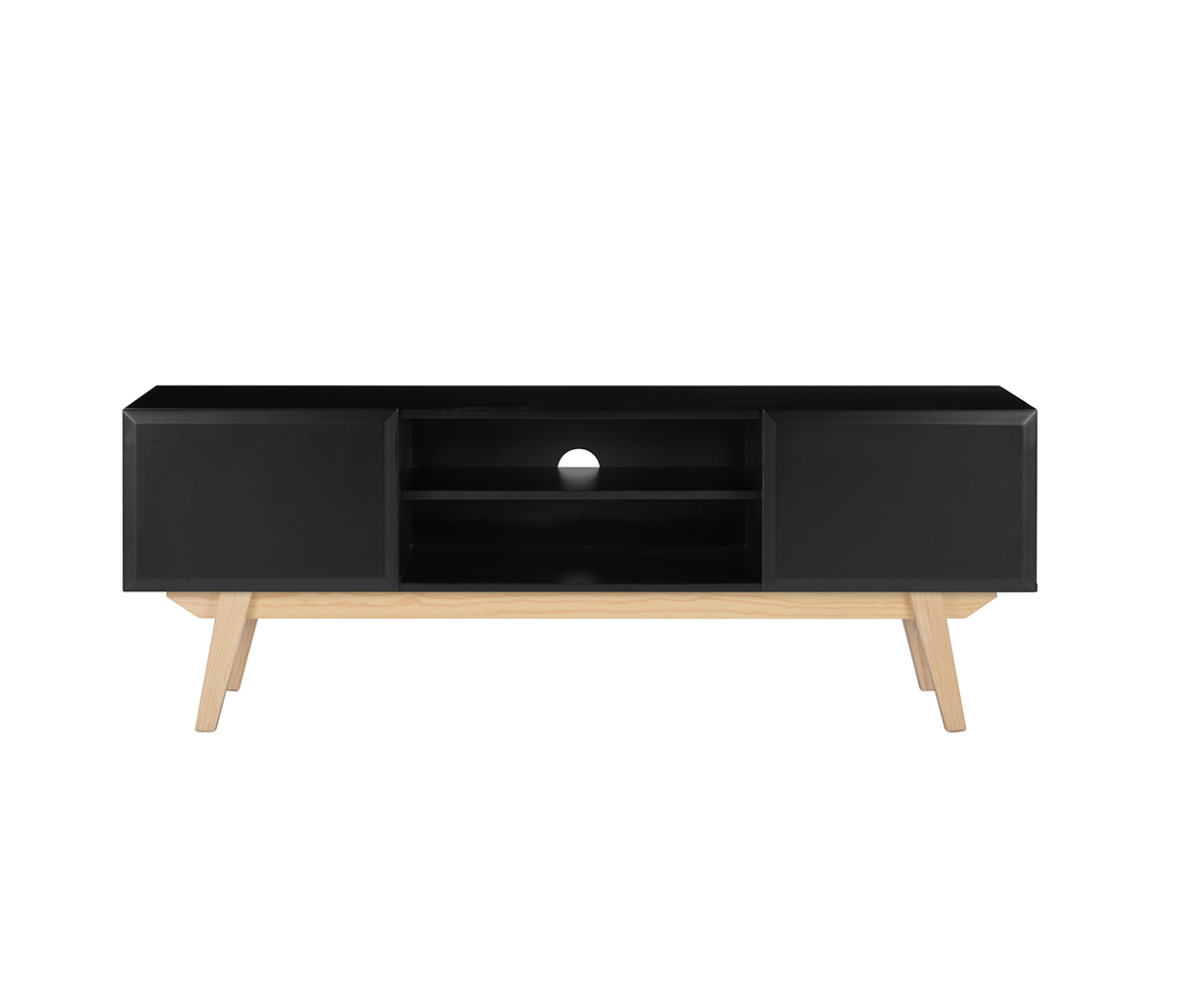 Mueble de tv Cuauhtémoc - Negro liso