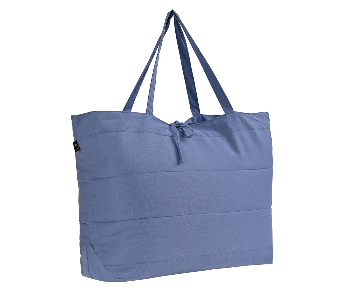 Juego de edredon king size + 2 fundas + Cojín 30 x 50 cm en bolsa textil Juno - Azul