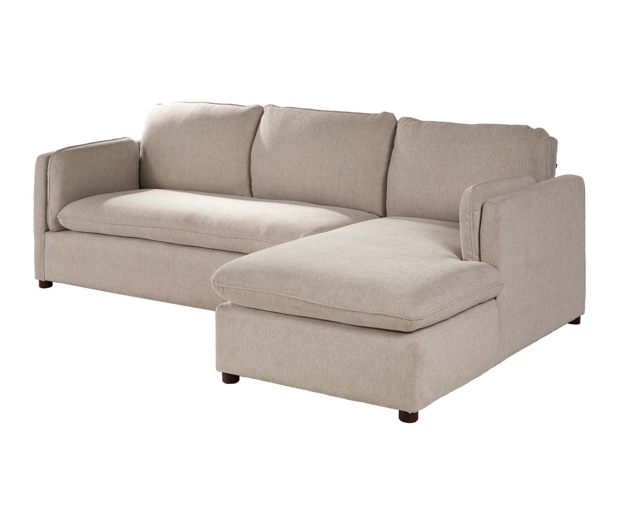 Sala esquinera reclinable derecha Ezra - Beige