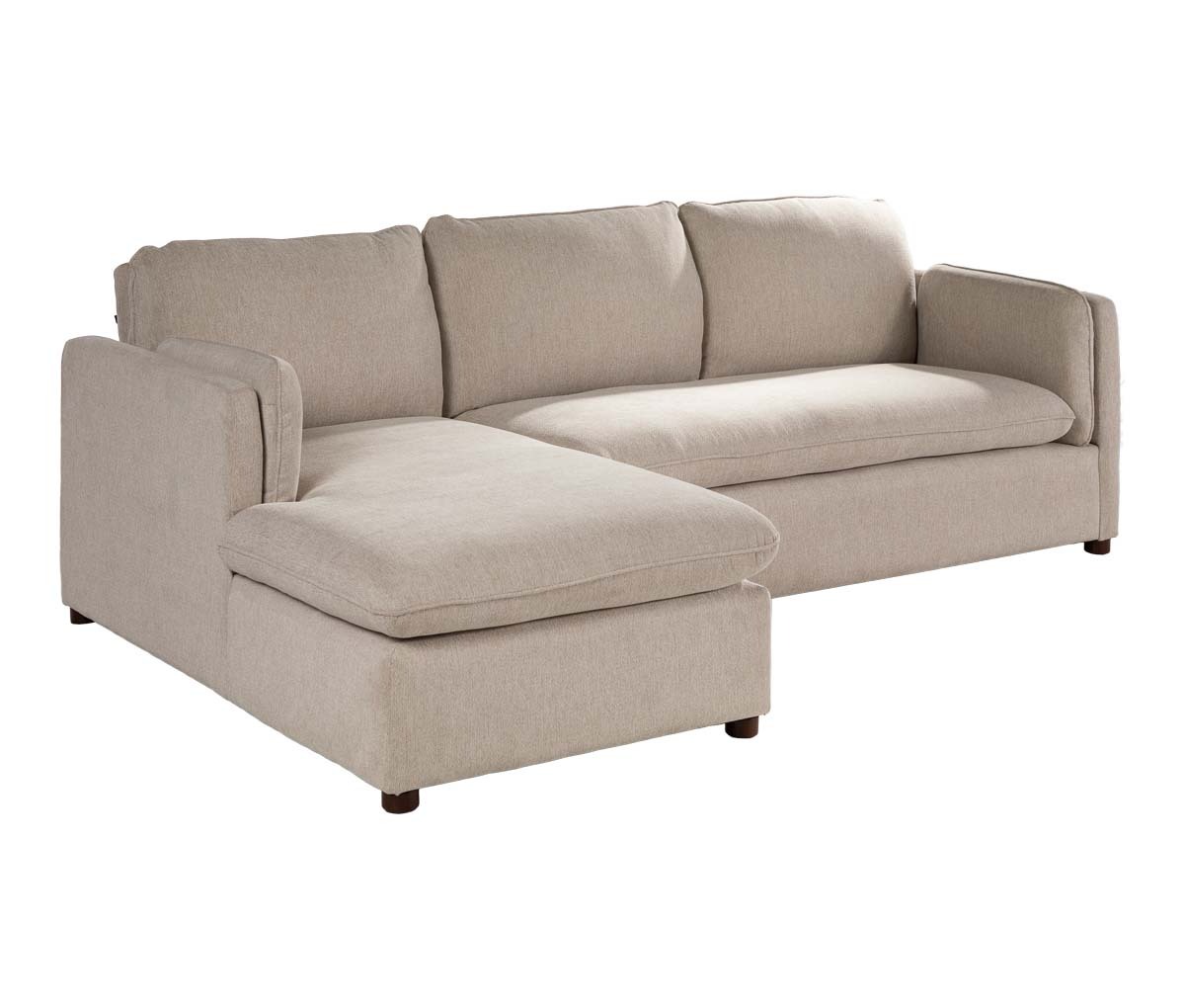Sala esquinera reclinable izquierda Ezra - Beige
