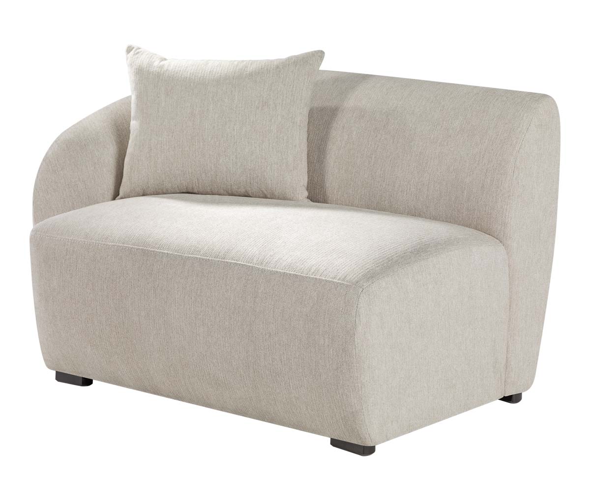 Sillón lateral izquierdo con brazo Kant - Hueso