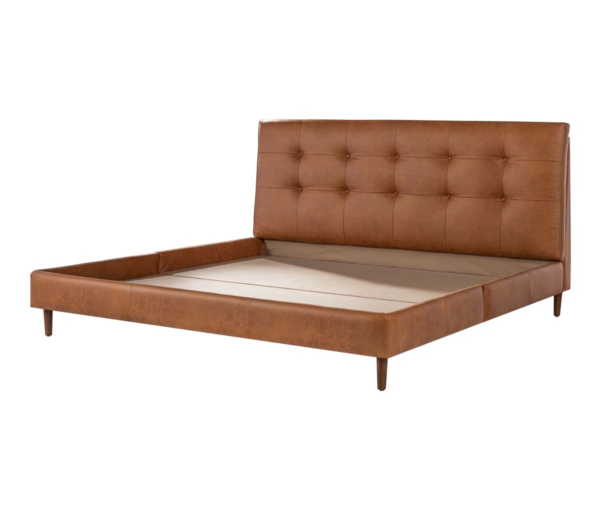 Cama king size Landero - Café