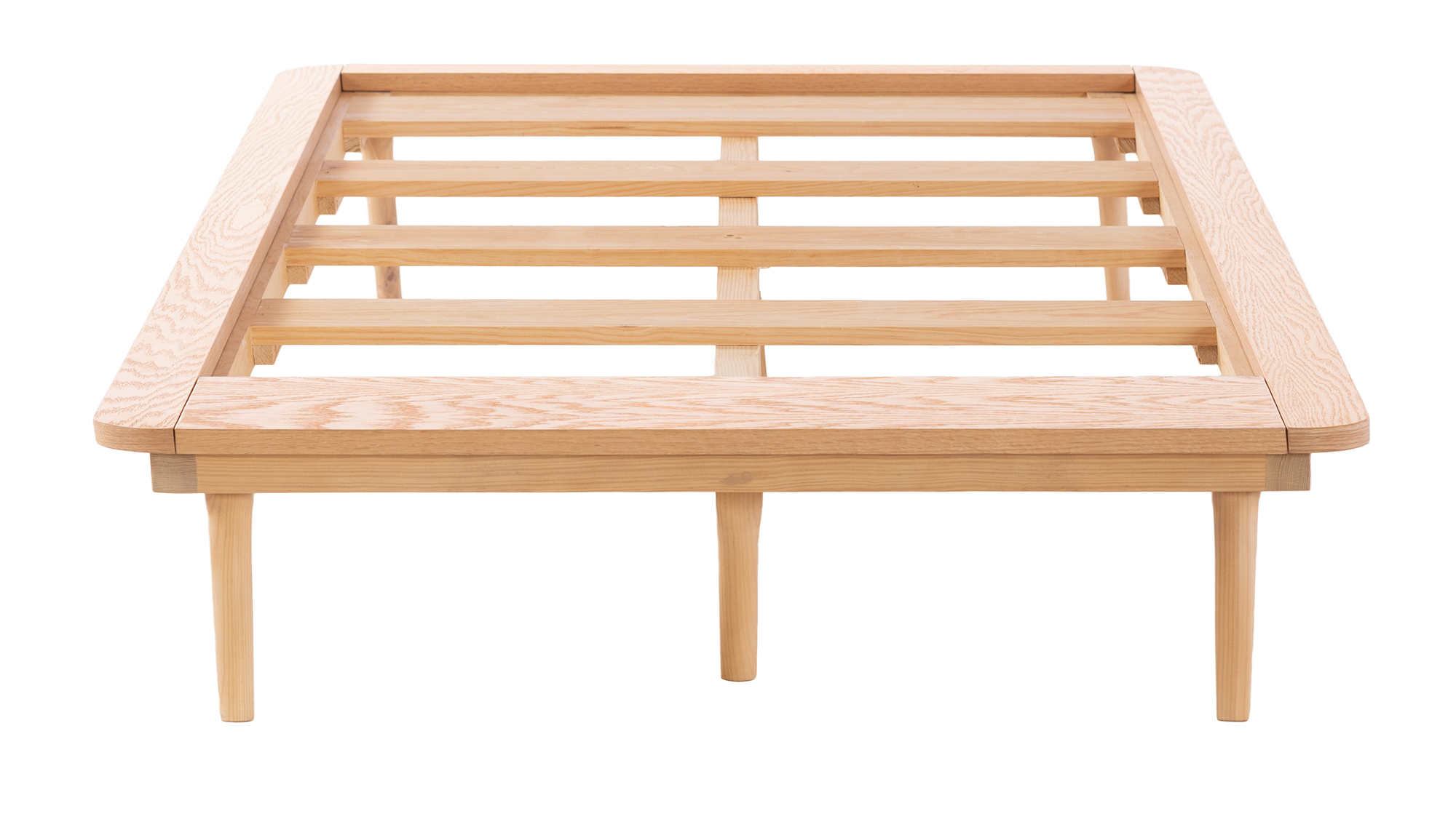 Base de cama individual con pie de cama Sei Natural