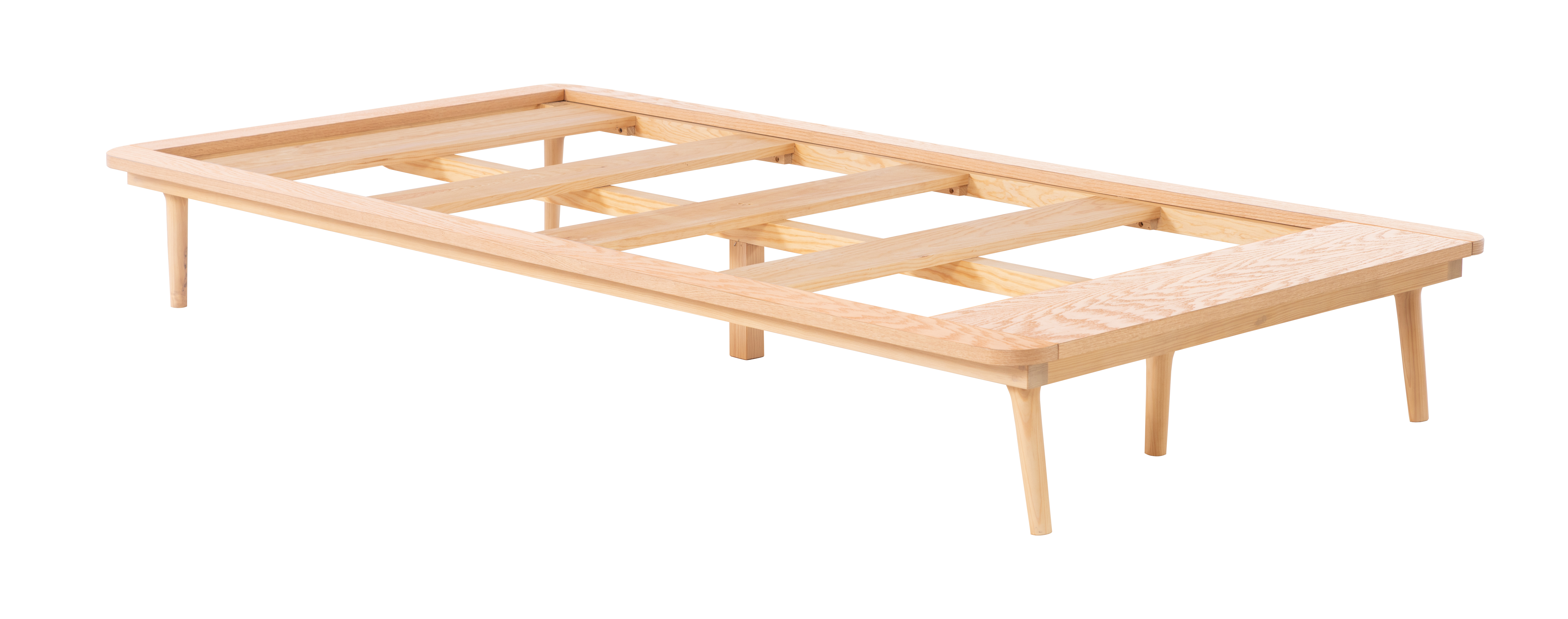 Base de cama individual con pie de cama Sei Natural