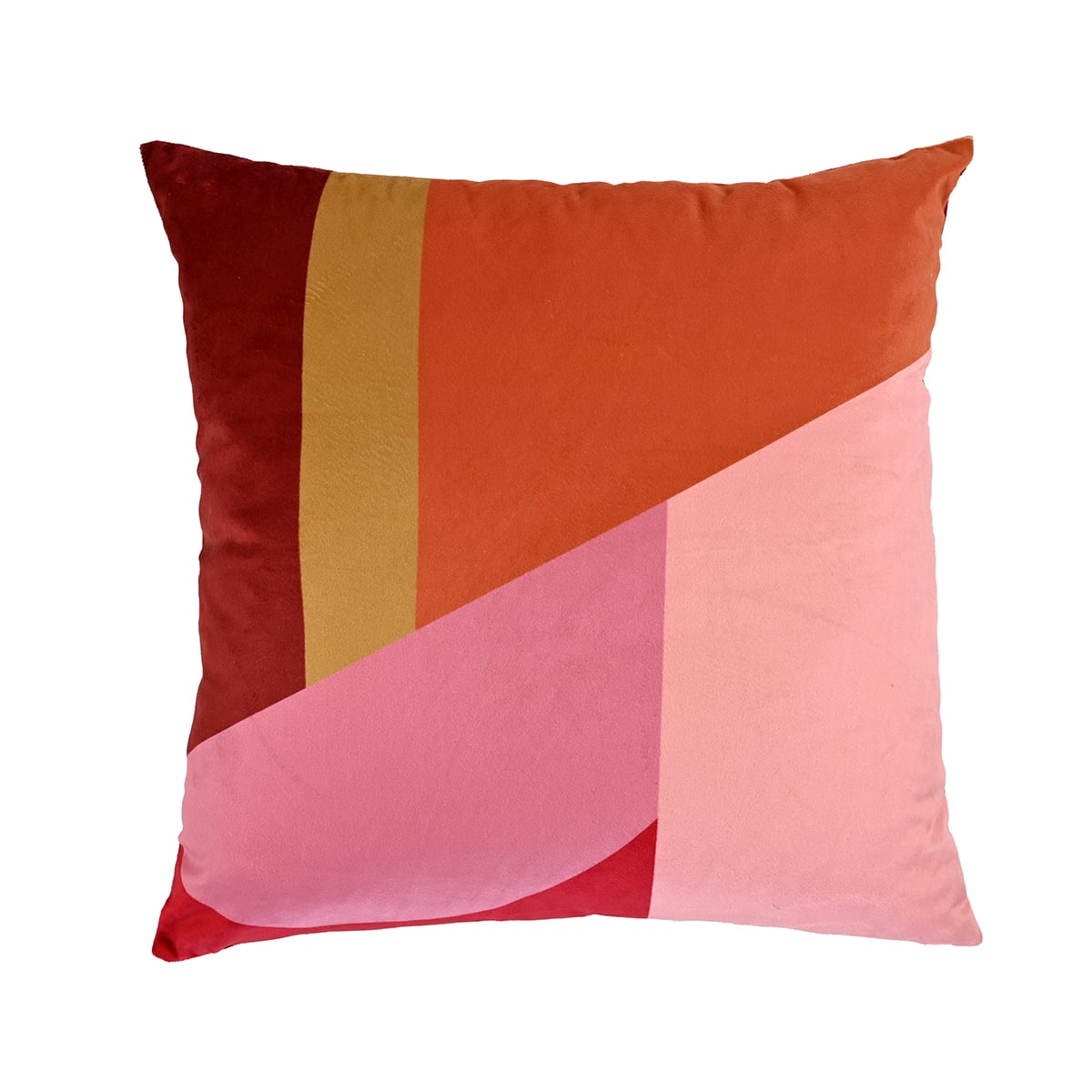 Cojín 50 x 50 cm Bloques - Vino