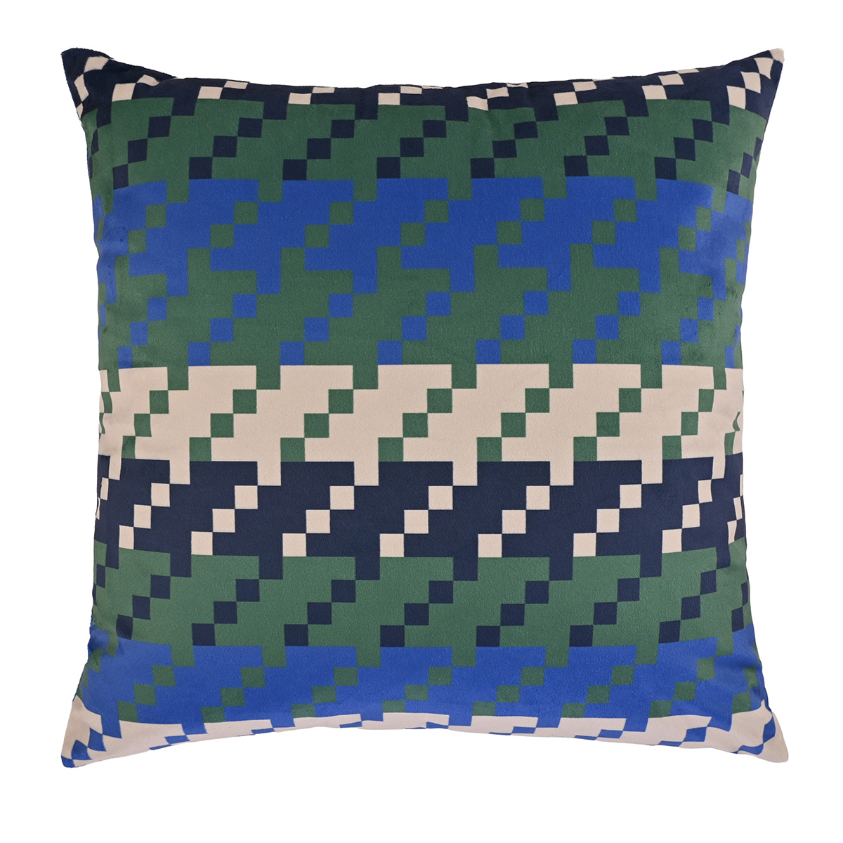 Cojín 50 x 50 cm Geométrico - Azul