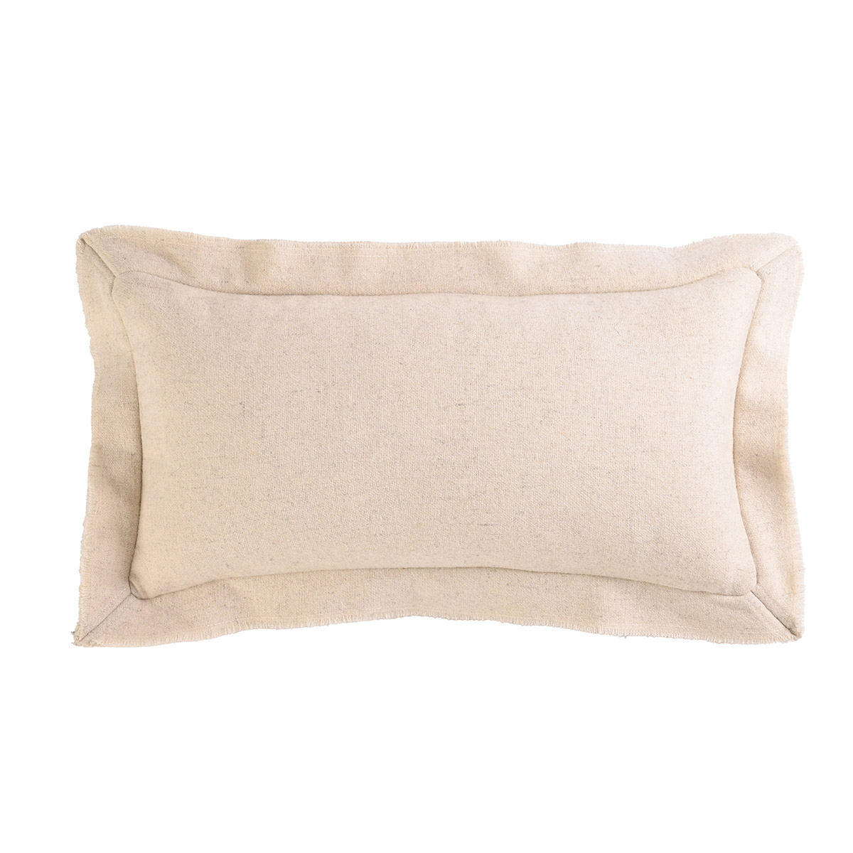 Cojín de lana 30 x 50 cm Céfiro - Hueso