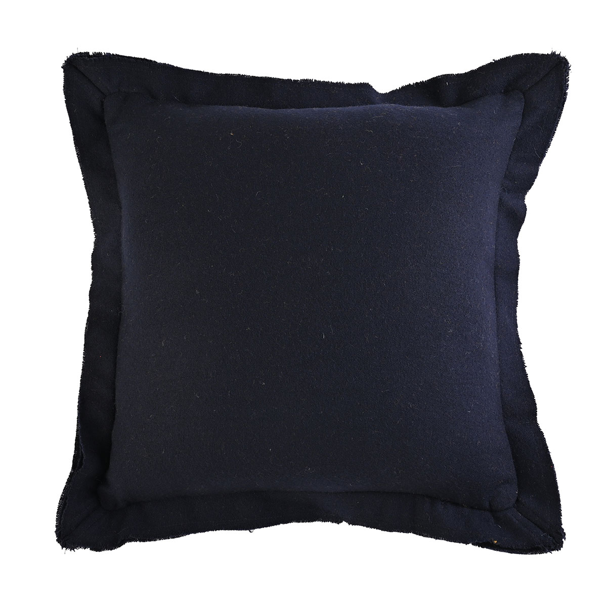 Cojín de lana 50 x 50 cm Céfiro - Azul oscuro