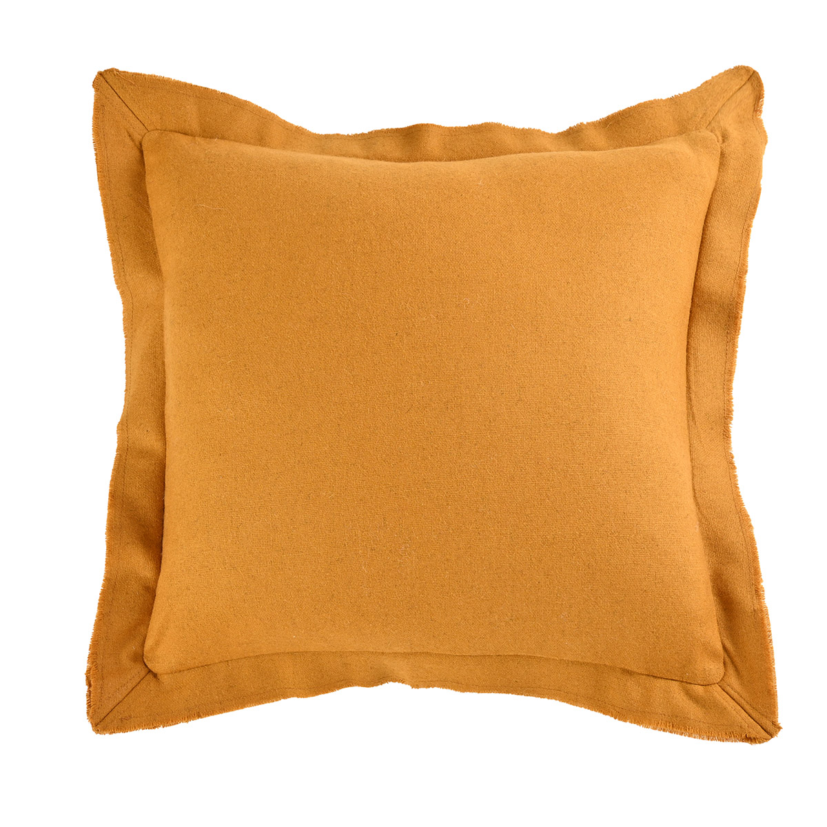 Cojín de lana 50 x 50 cm Céfiro - Mostaza