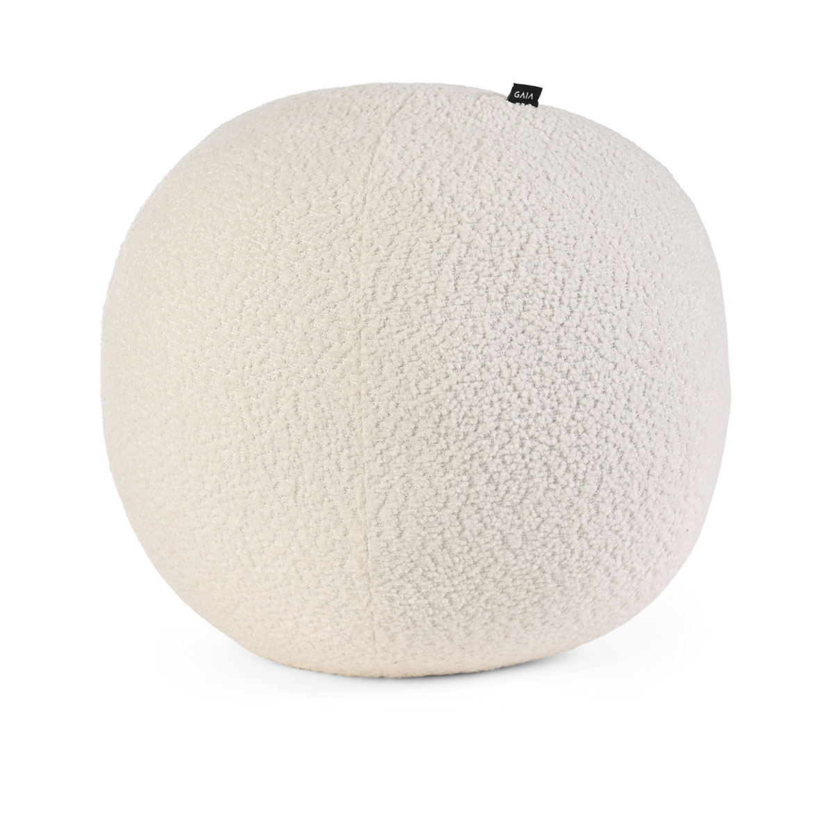 Cojín esfera bouclé grande - Blanco