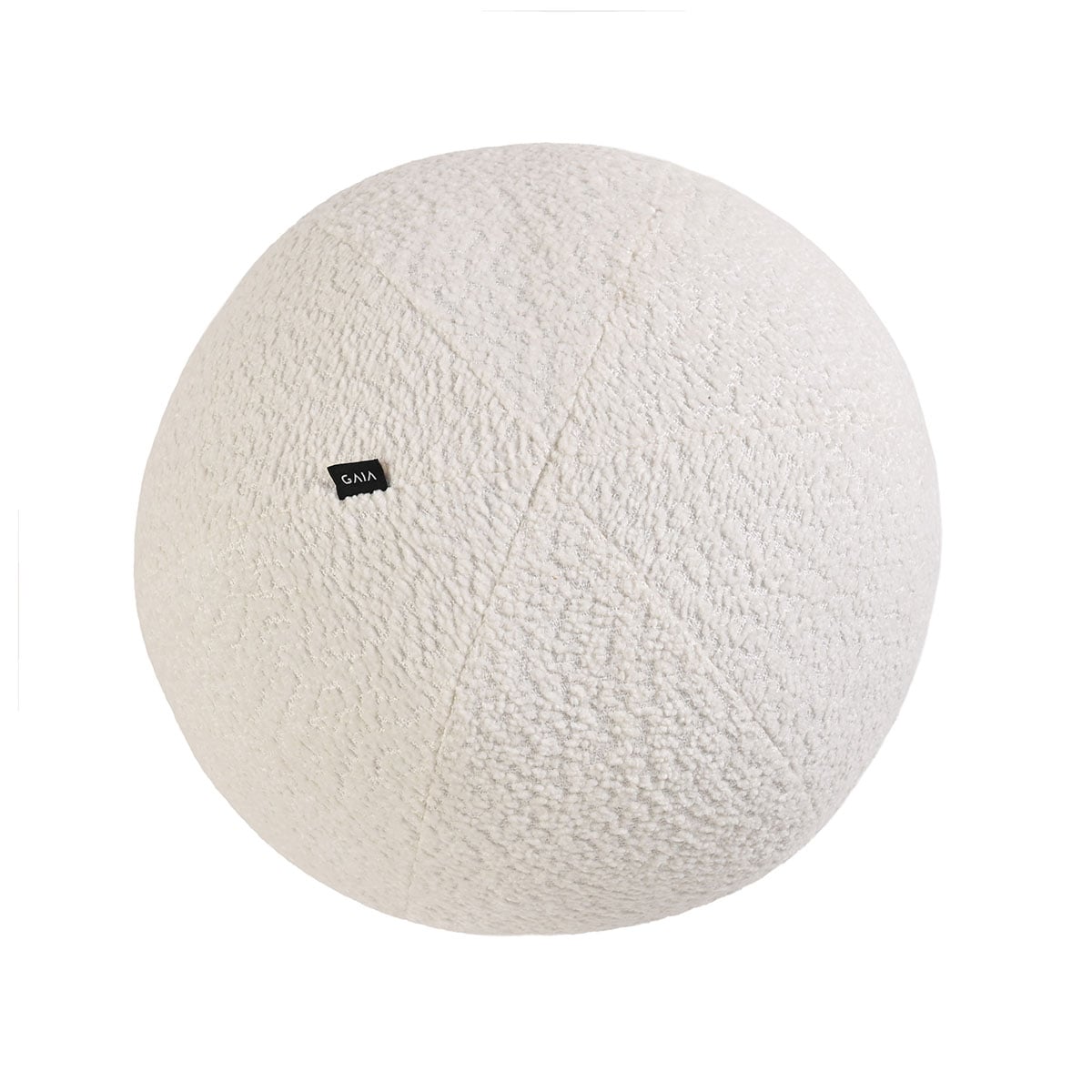 Cojín esfera bouclé grande - Blanco