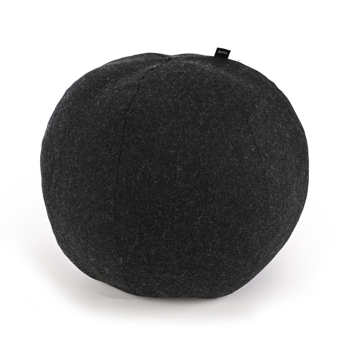 Cojín esfera de lana grande - Gris oscuro
