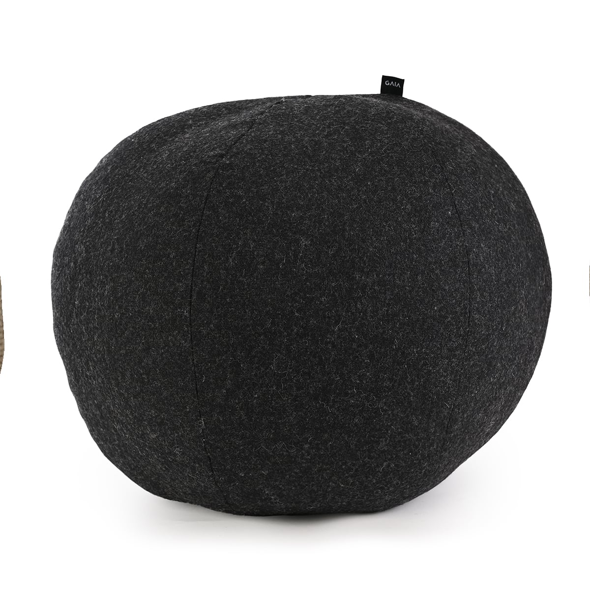 Cojín esfera de lana grande - Gris oscuro