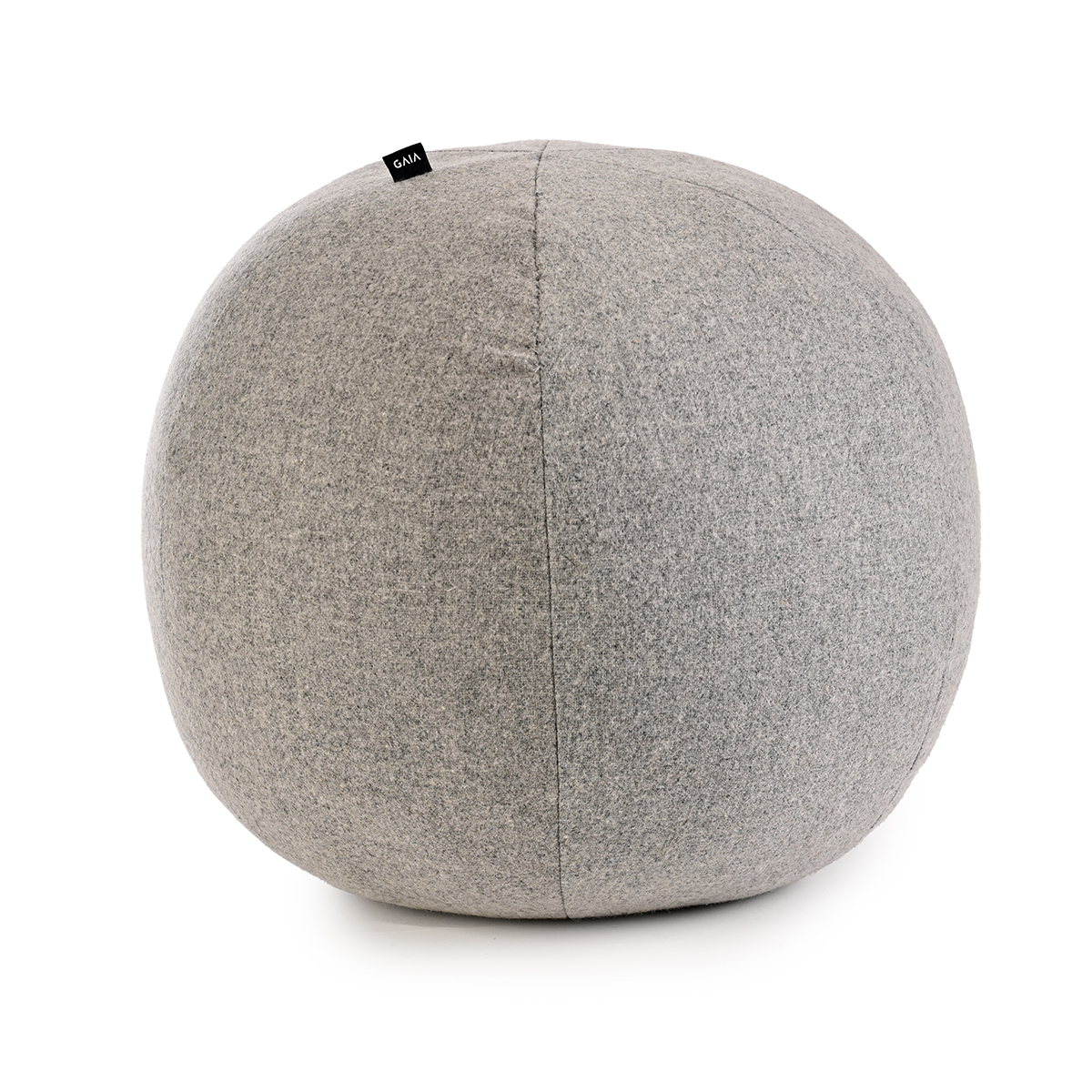 Cojín esfera de lana mediano - Gris claro