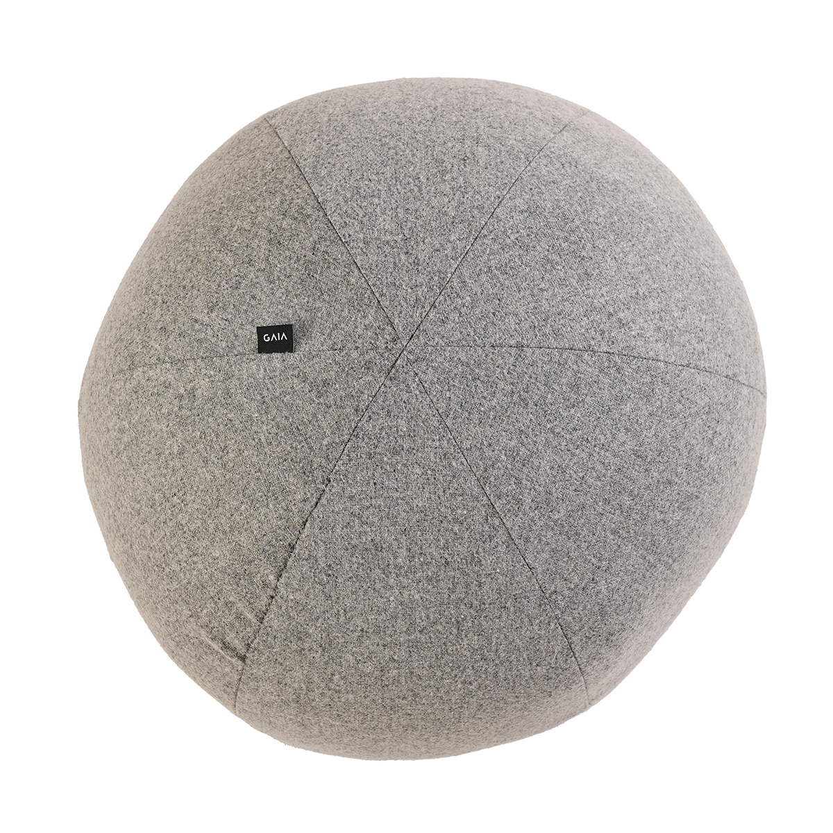 Cojín esfera de lana mediano - Gris claro