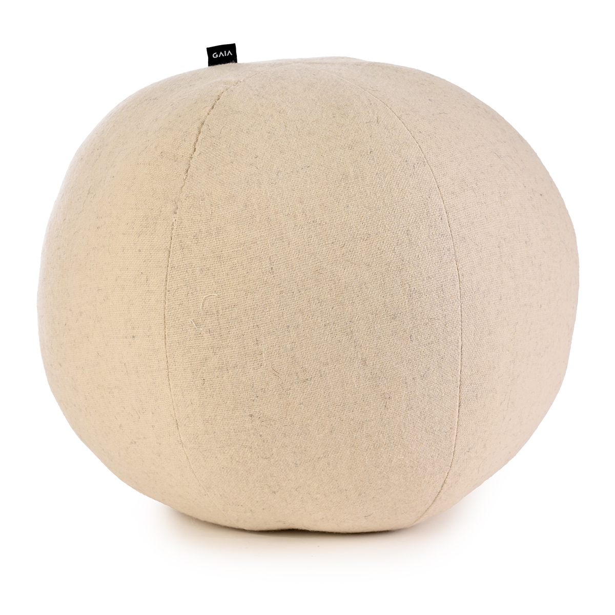 Cojín esfera de lana mediano - Hueso