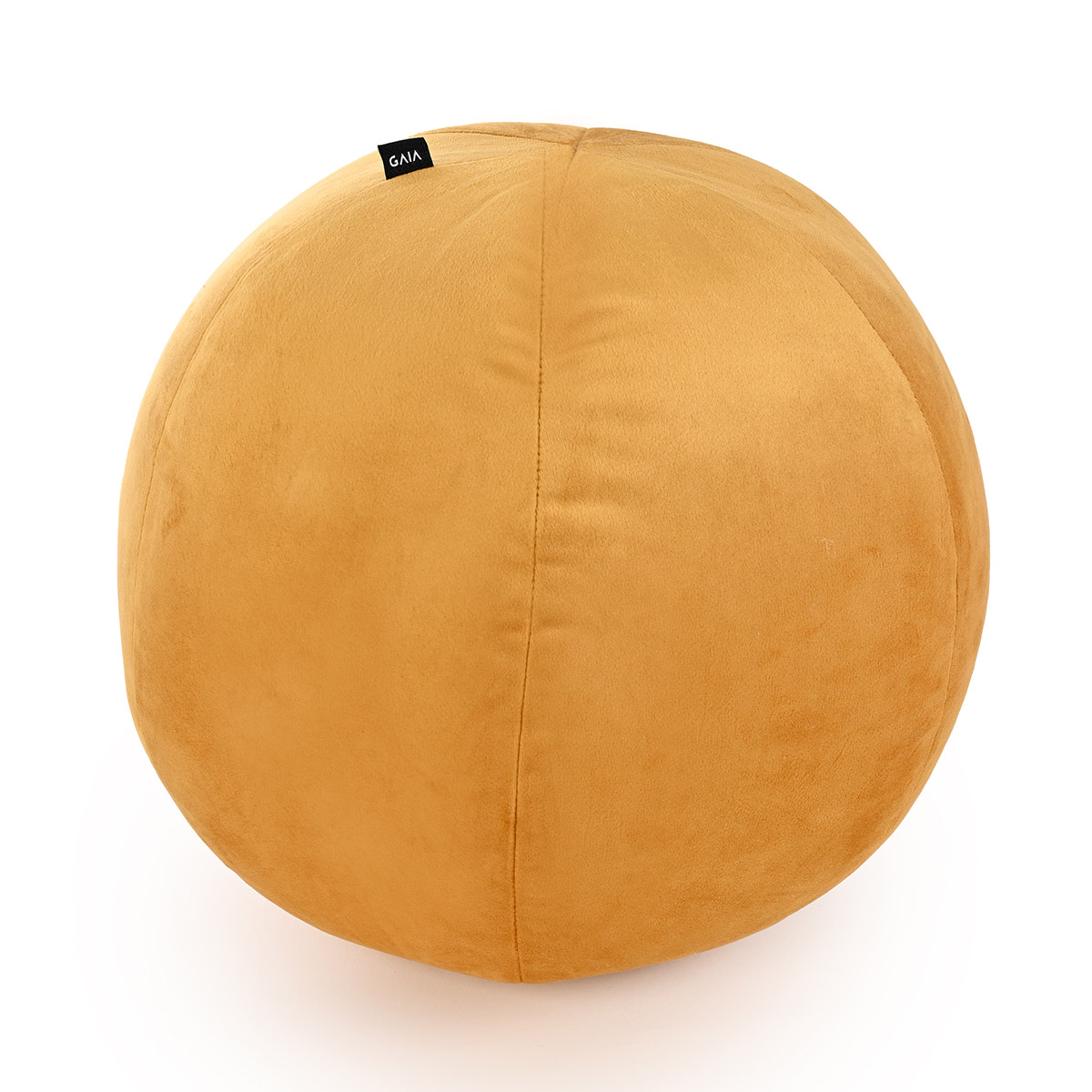 Cojín esfera de terciopelo mediana - Mostaza