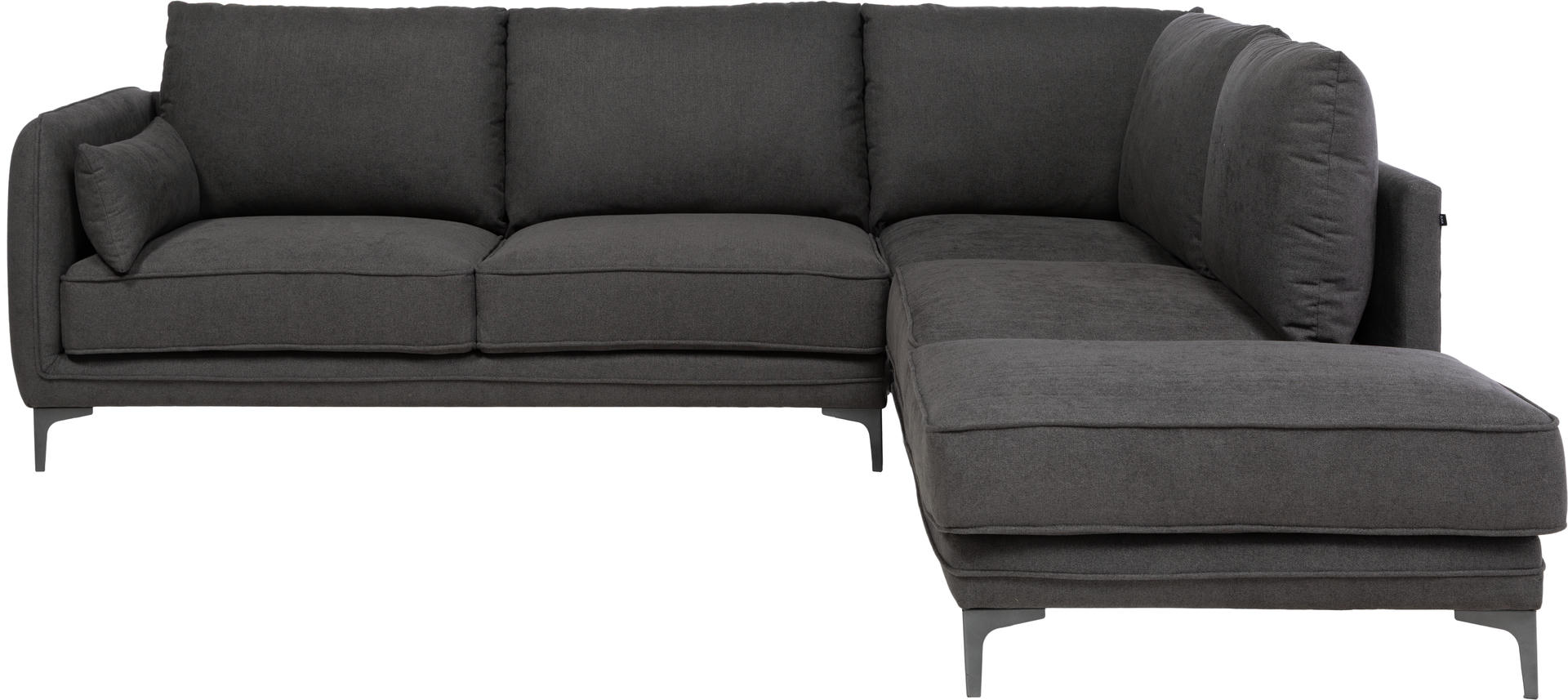 Esquinera con banca derecha, Marina, gris oscuro