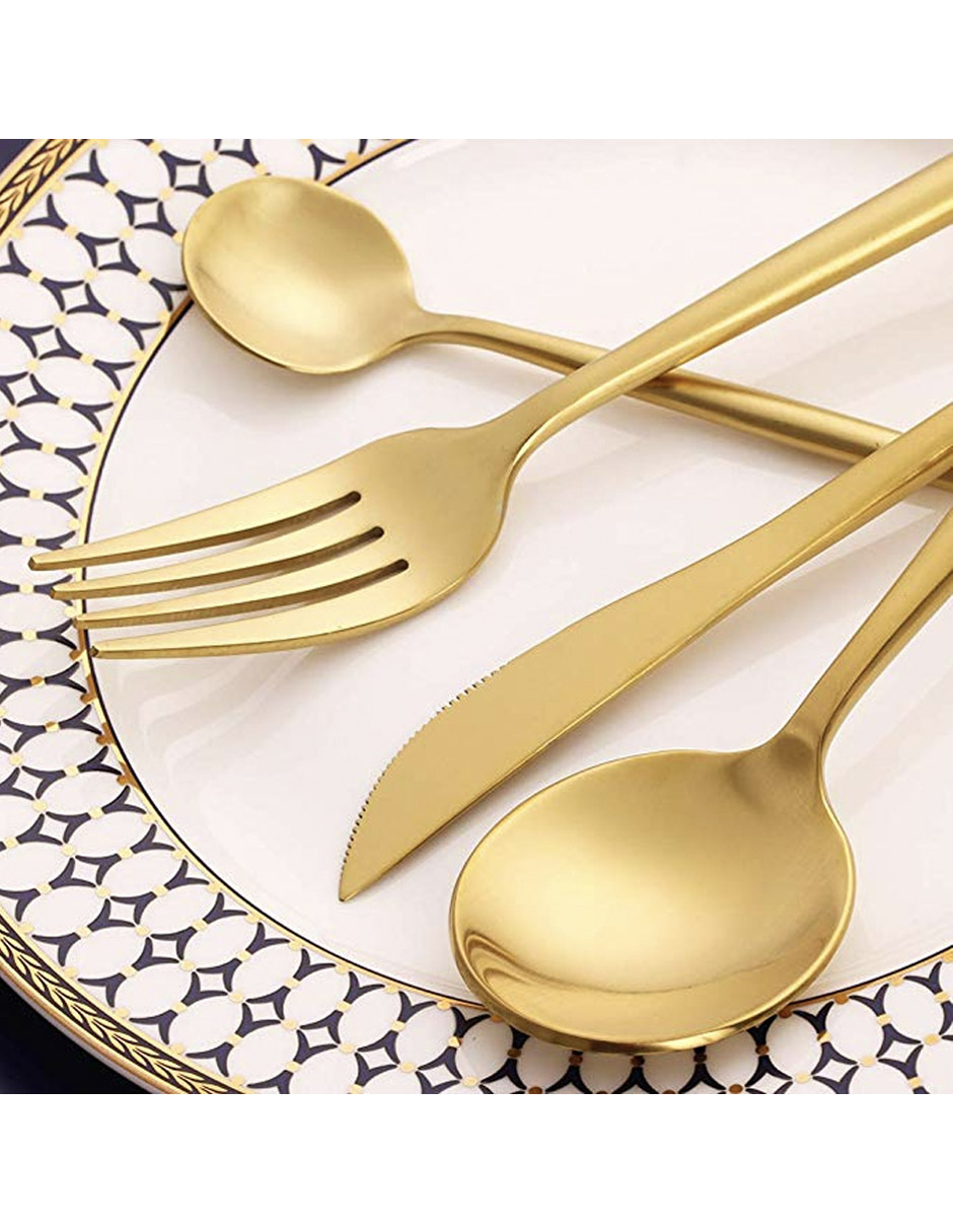 Juego de cubiertos para 4 personas Mocorito - Dorado