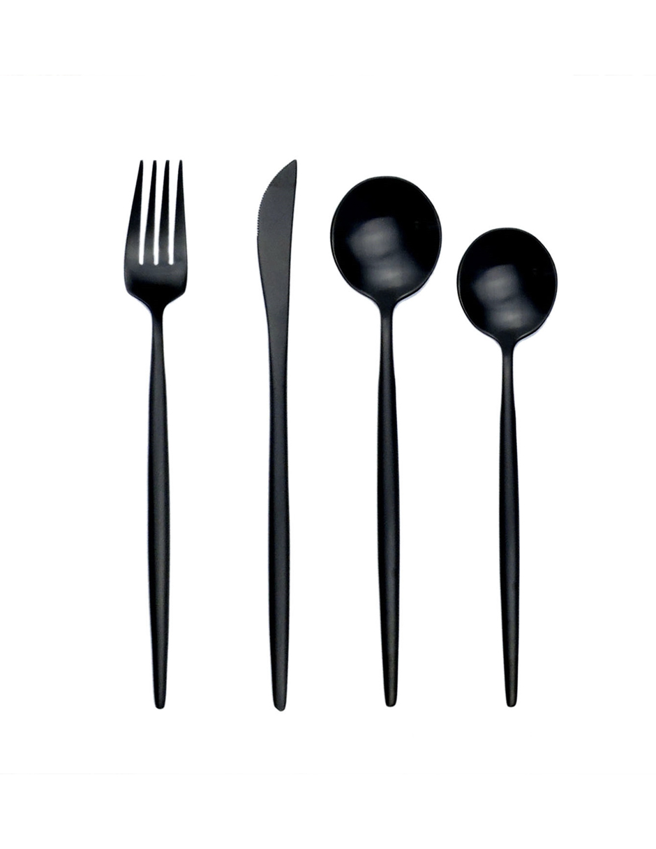 Juego de cubiertos para 4 personas Mocorito - Negro