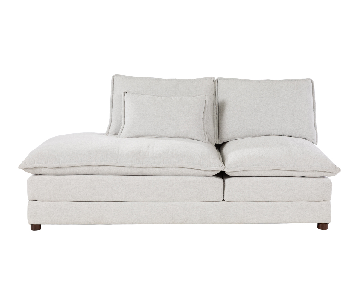 Modulo central 2 cuerpos con banca izquierda, Andrea, Marfil