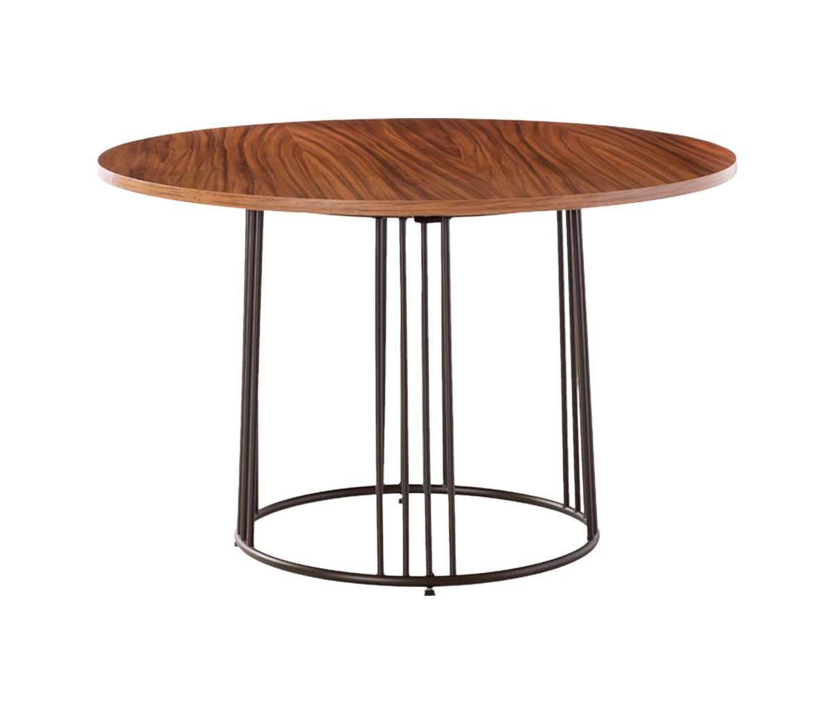 Mesa de comedor redonda 120 cm Loreta - Café