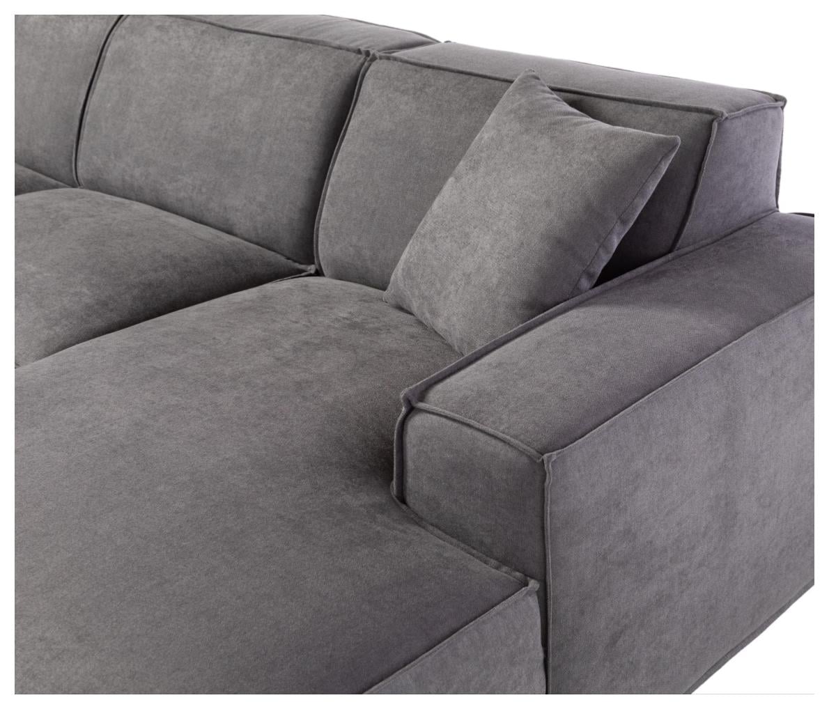 Sala esquinera derecha Otto, Gris oscuro