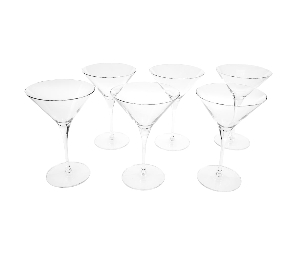 Set de 6 copas para martini 290 ml Ópalo - Transparente
