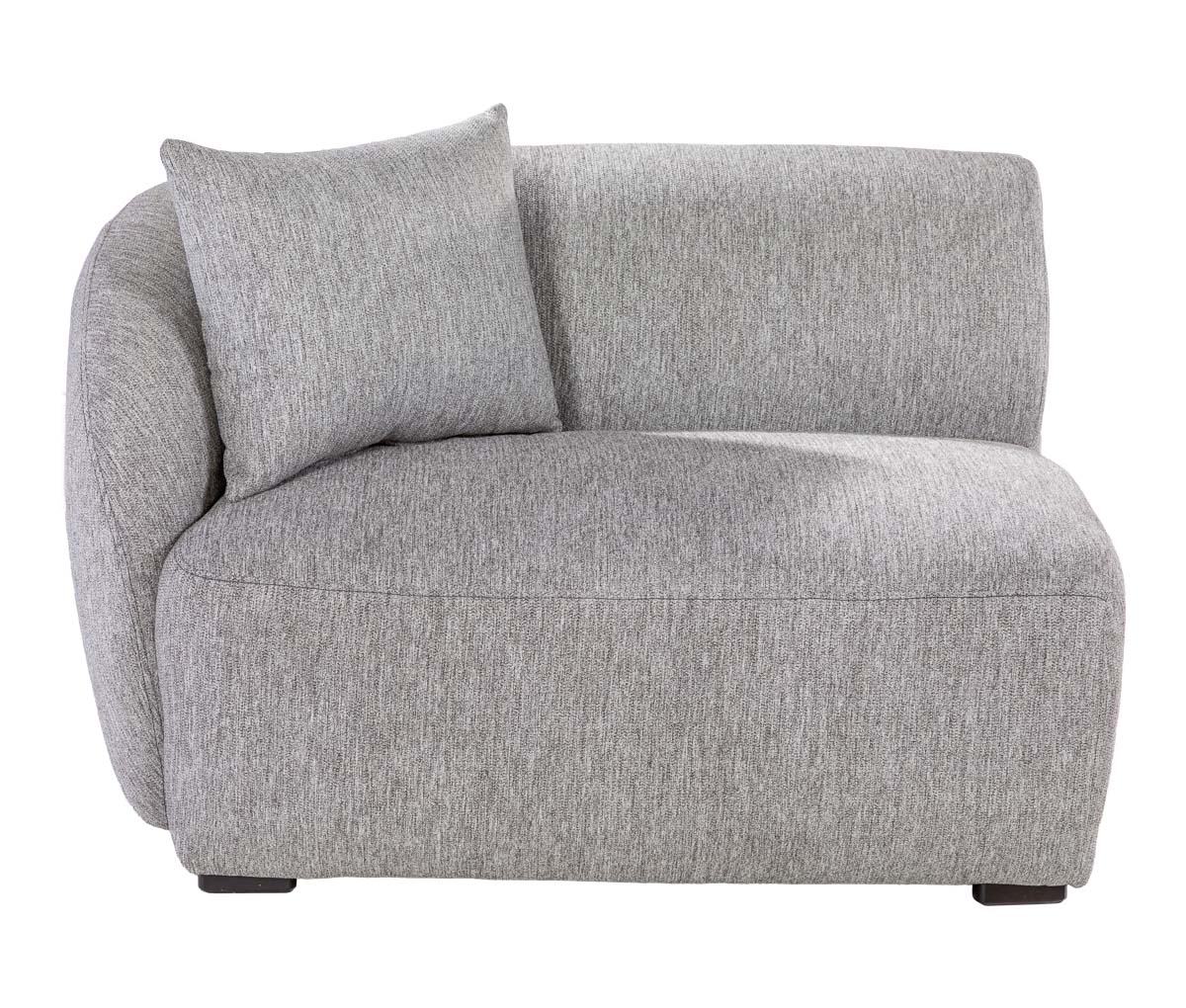 Sillón lateral izquierdo con brazo Kant - Gris
