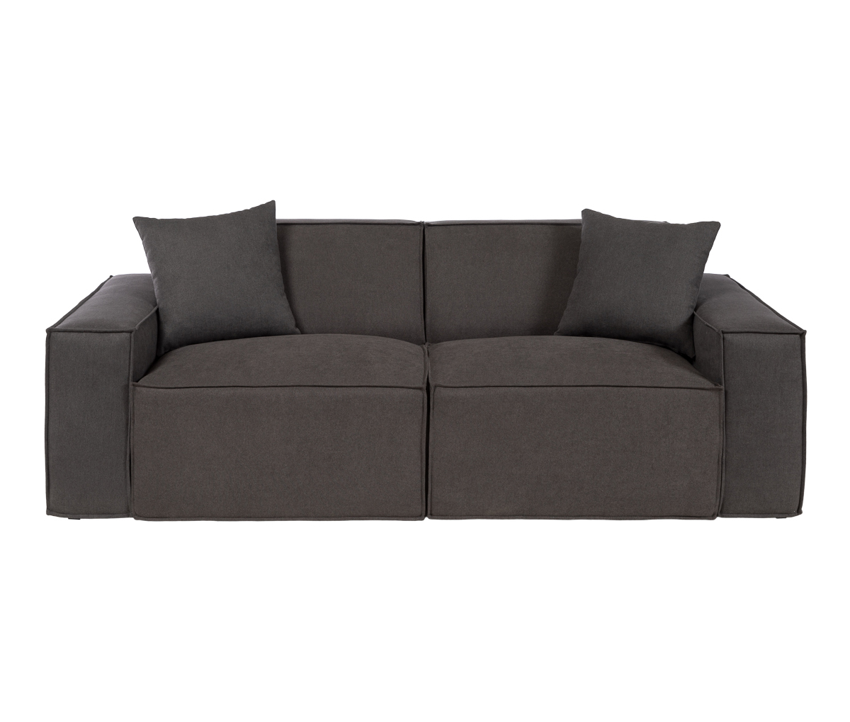Sofa 2 cuerpos, Otto, Gris oscuro