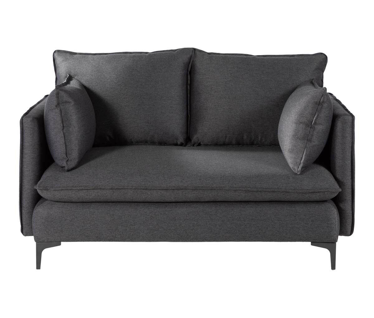 Sofá 2 cuerpos Cecil - Gris oscuro