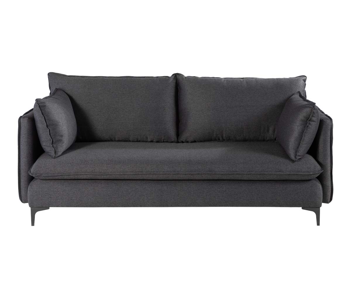 Sofá 3 cuerpos Cecil - Gris oscuro