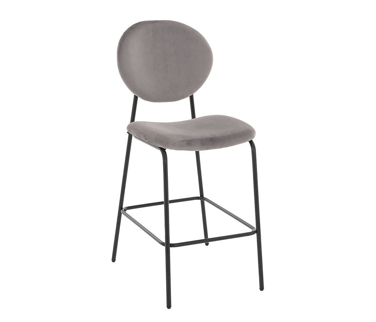 Banco alto Pisa 65 cm pata negra - Taupe