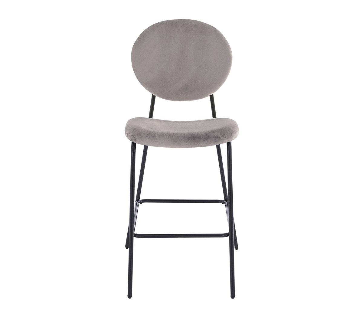 Banco alto Pisa 65 cm pata negra - Taupe