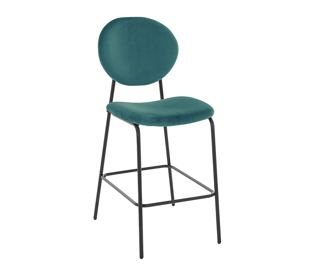 Banco alto Pisa 65 cm pata negra - Verde