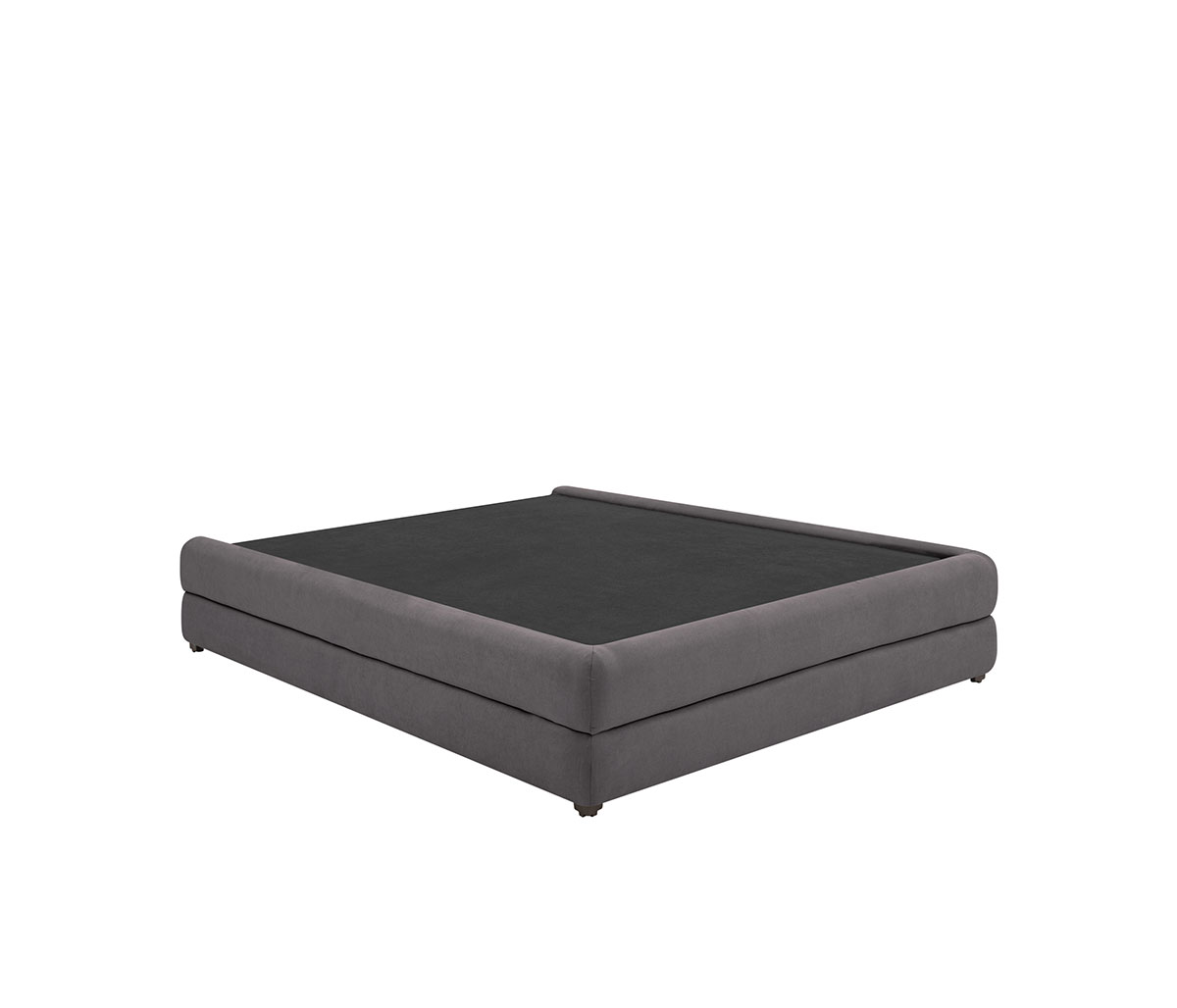 Base de cama Hendrix individual - Gris oscuro
