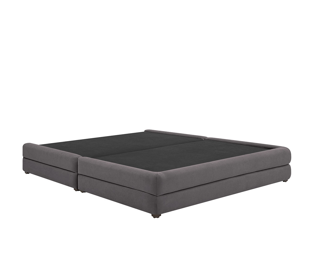 Base de cama Hendrix king size - Gris oscuro