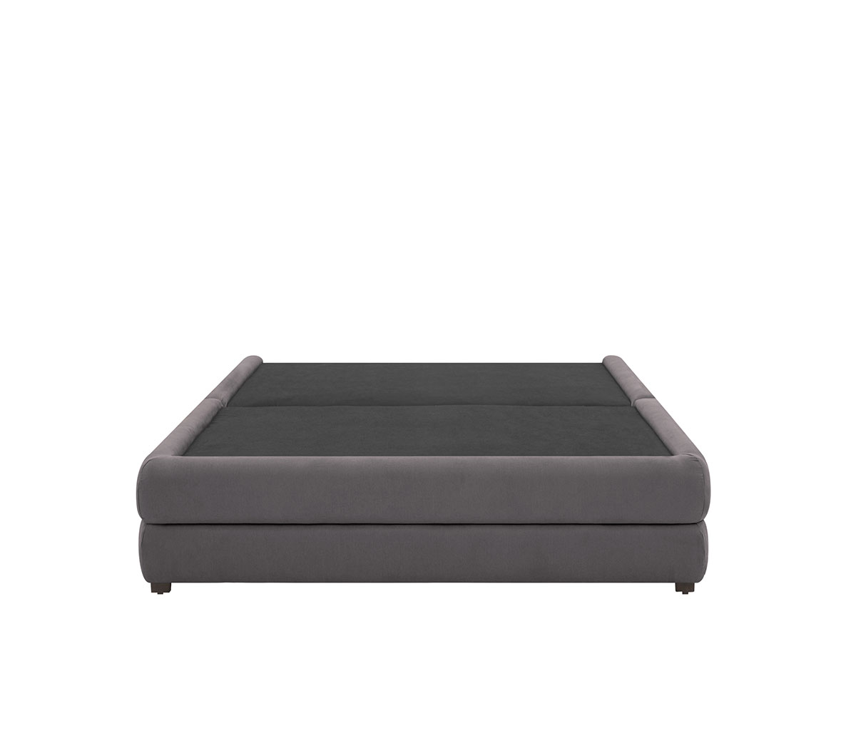 Base de cama Hendrix matrimonial - Gris oscuro