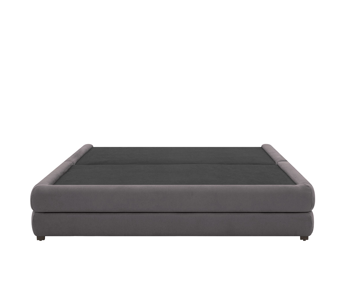 Base de cama Hendrix queen size - Gris oscuro