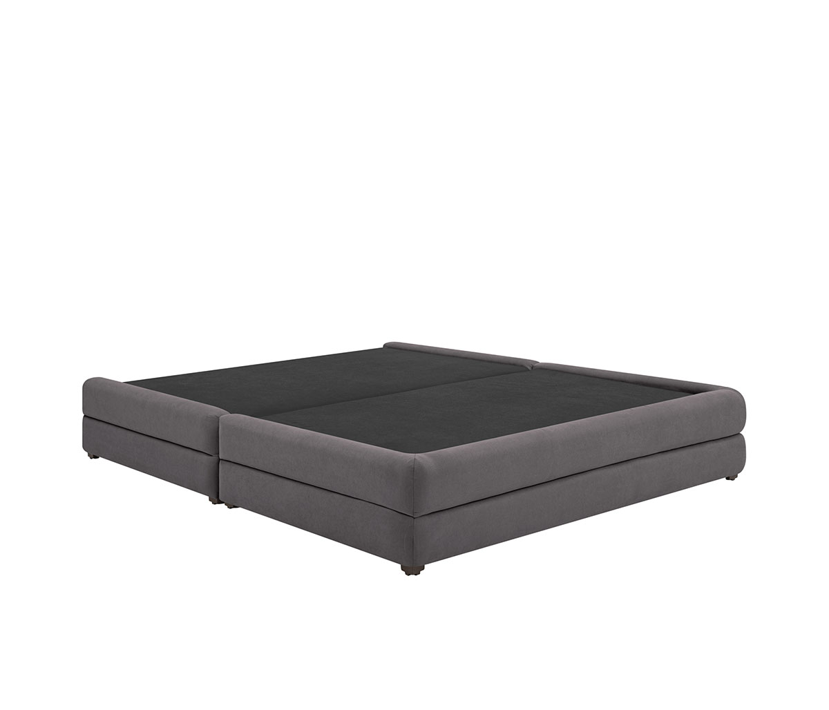 Base de cama Hendrix queen size - Gris oscuro