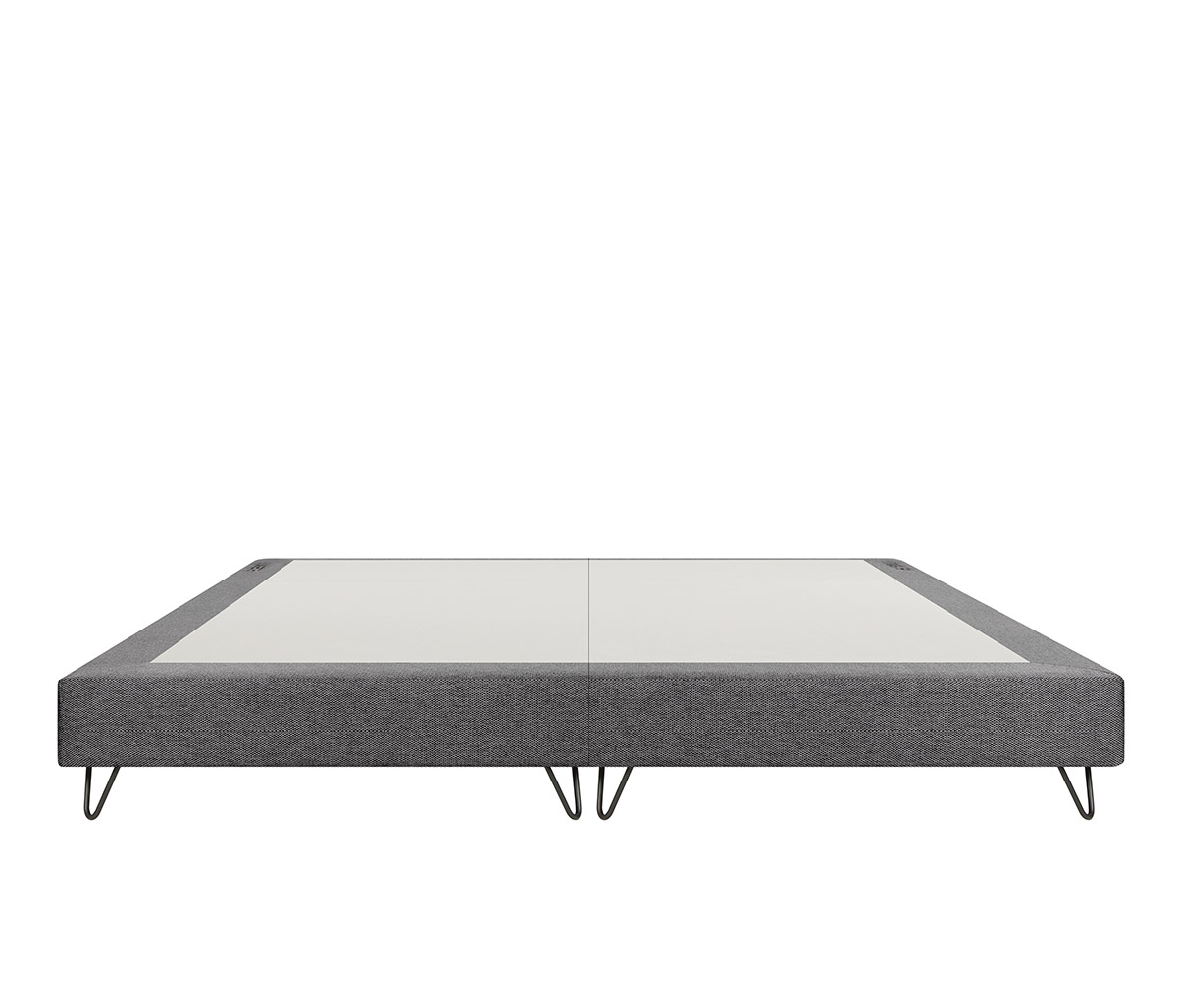 Base king size Skye - Gris oscuro