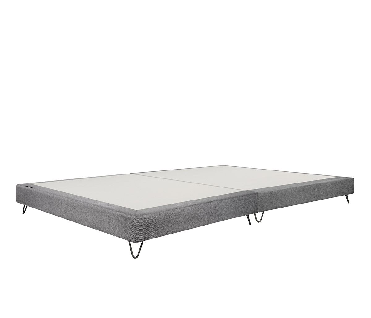 Base king size Skye - Gris oscuro