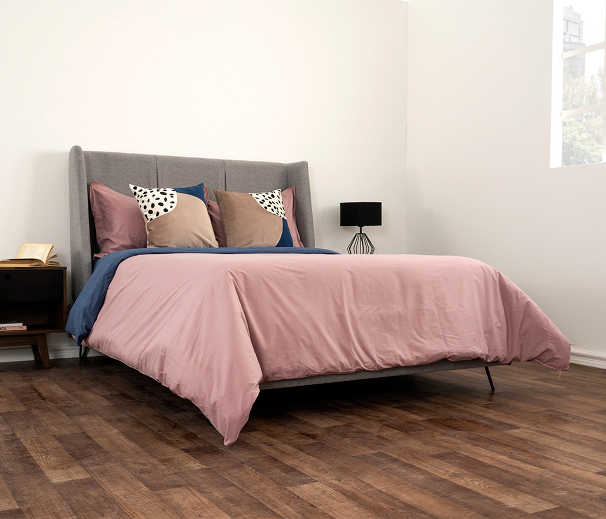 Base matrimonial Skye - Gris claro