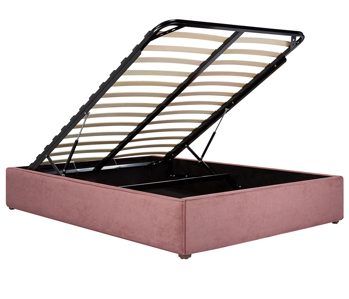 Base queen size Toliman - Rosa cenizo