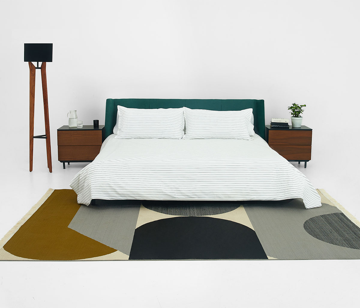 Cabecera king size Skye - Verde